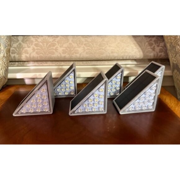 New Solar Stair Lights 6 Pack, Solar Lights Waterproof IP67, Outdoor Step Light - Picture 1 of 4